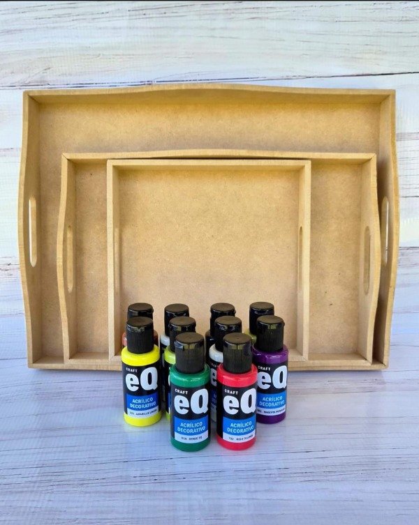 Producto - Set 3 bandejas + 10 acrilicos