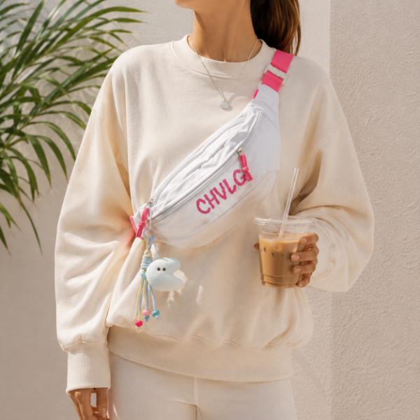 Producto - Riñonera Urbana Blanca con Correa Regulable