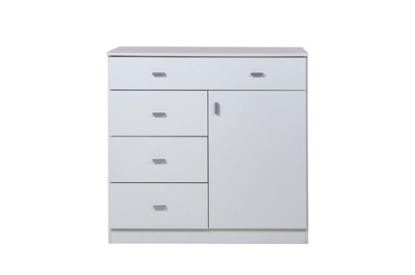 Producto - Cómoda 4 cajones 1 puerta Ricchezze Piu Pack Blanco