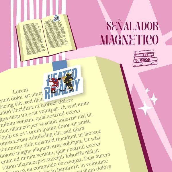 Producto - Señalador Magnético - Heated Rivalry