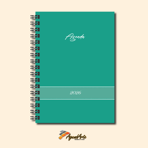 Producto - Agenda 2026 - Tapa Dura A5 - Vista Semanal - Verde