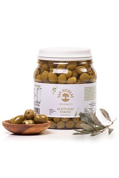 Producto - Aceitunas VERDES Kosher Sin Gluten Orgánicas San Nicolás 5Kg