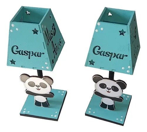 Producto - Souvenirs Decorado Ositos Mdf 20u+2 Centrales+luz Led - 8