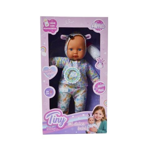 Producto - BEBE ALMA ROPA JIRAFA CON SONIDO 39CM EN CAJA 26X46X12CM TINY