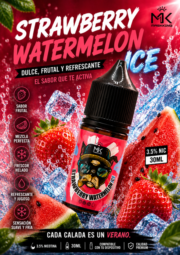 Producto - MASKKING SALT STRAWBERRY WATERMELON ICE