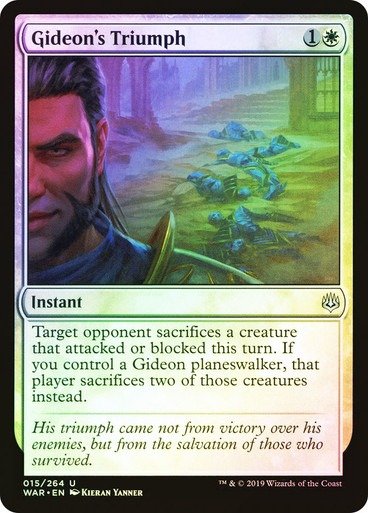 Producto - Gideon's Triumph Foil  War of the Spark