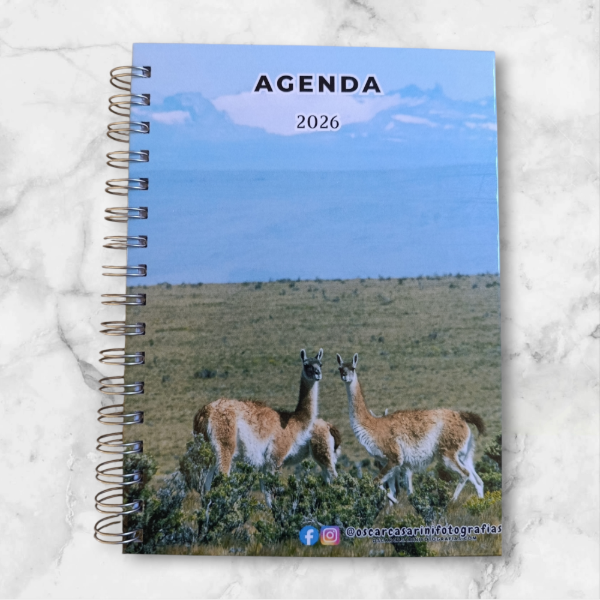 Producto - Agenda Personalizada - Animales Silvestres (Guanaco)