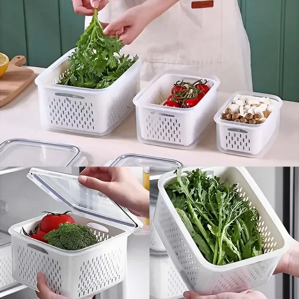 Producto - SET X4 TUPPER ORGANIZADORES CON ESCURRIDOR