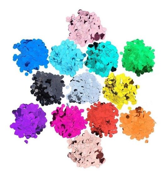 Producto - CONFETTI METAL REDONDO  (ELEGIR PRODUCTO.)(20GS)  XU