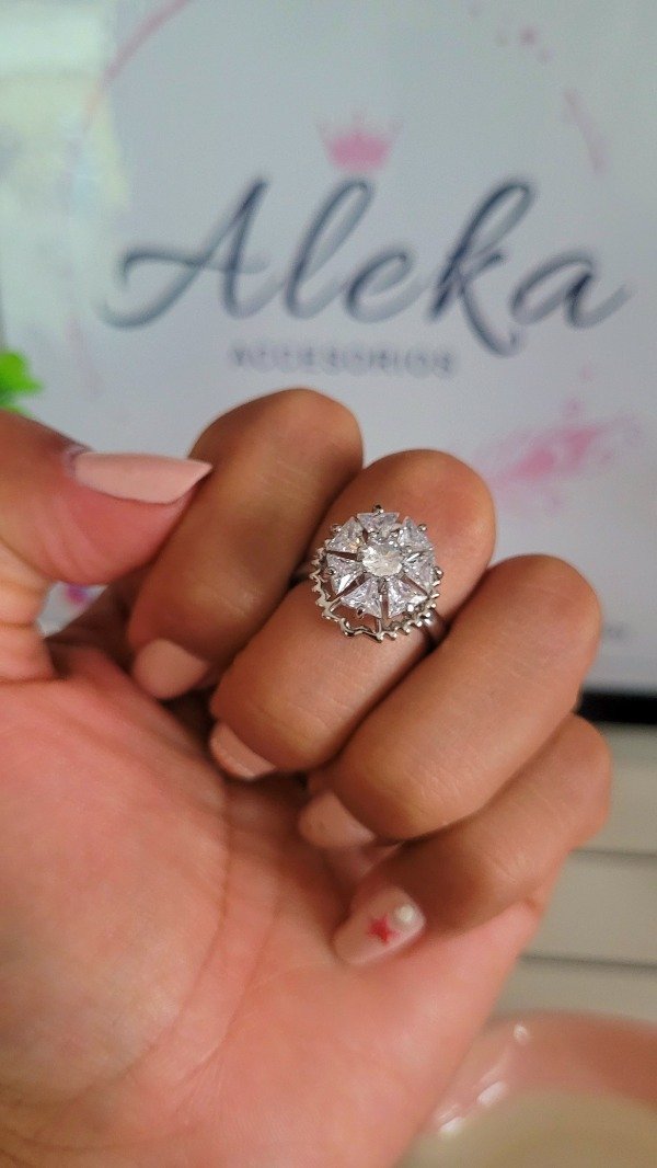 Producto - Anillo giratorio plateado