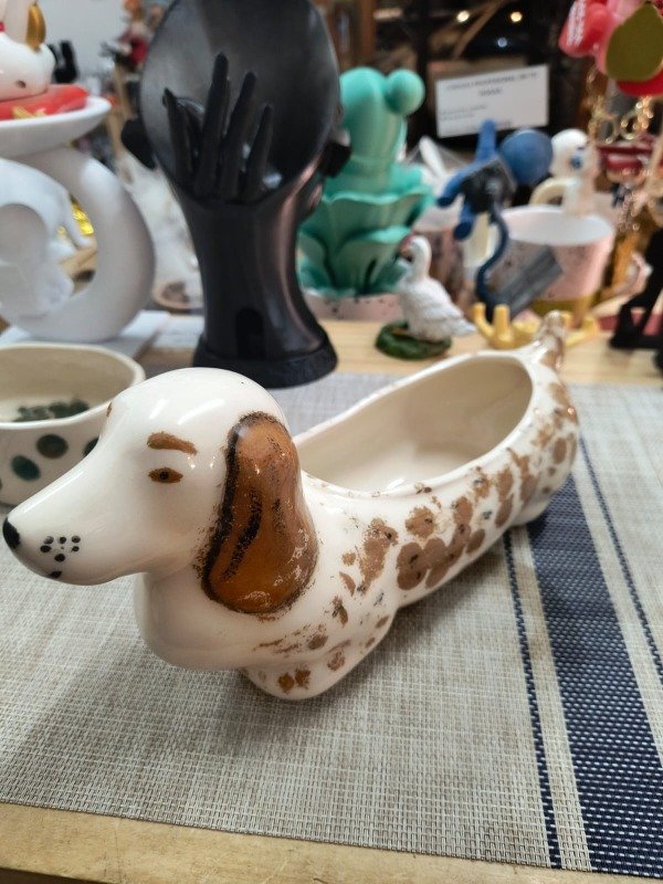 Producto - Adorno en cerámica perro salchicha - 0
