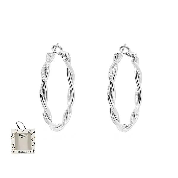 Producto - AROS ARGOLLA ACERO OREIRO LOVE PPLATEADO