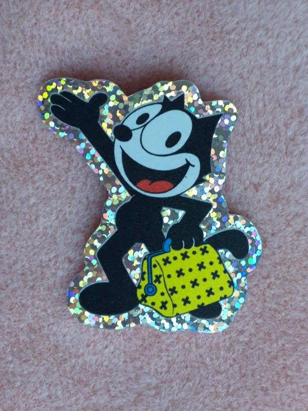 Producto - Sticker Gato Félix y bolso mágico