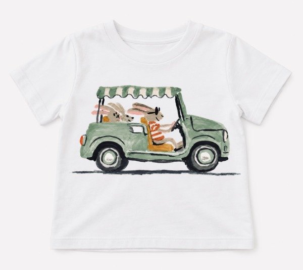 Producto - Remera infantil - CONEJOS DE PASEO - 1