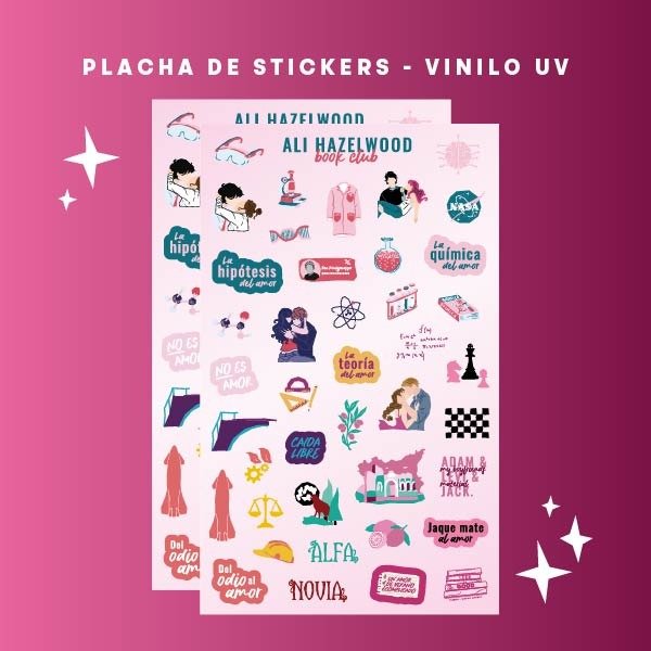 Producto - Plancha de stickers ALI HAZELWOOD