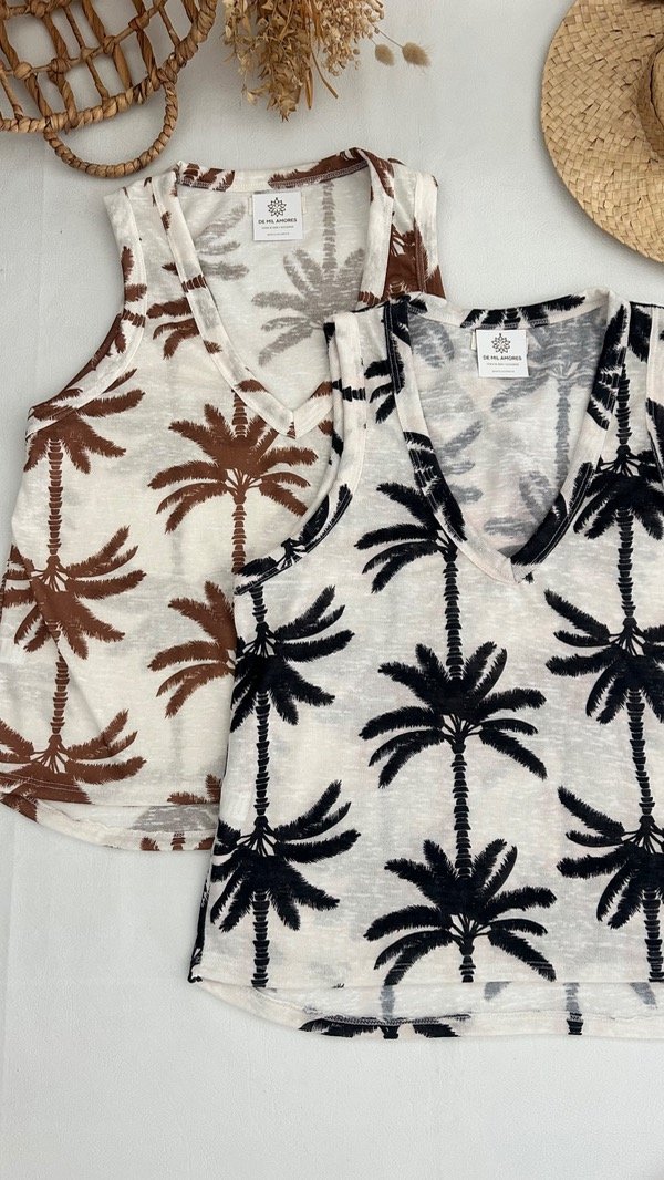 Producto - MUSCULOSA JACINTA PALMERAS