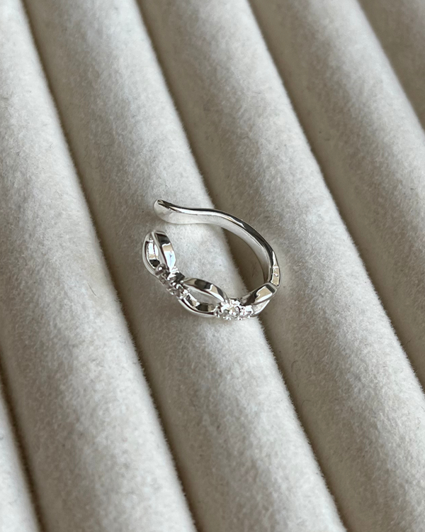 Producto - Aro cuff cadena de acero blanco