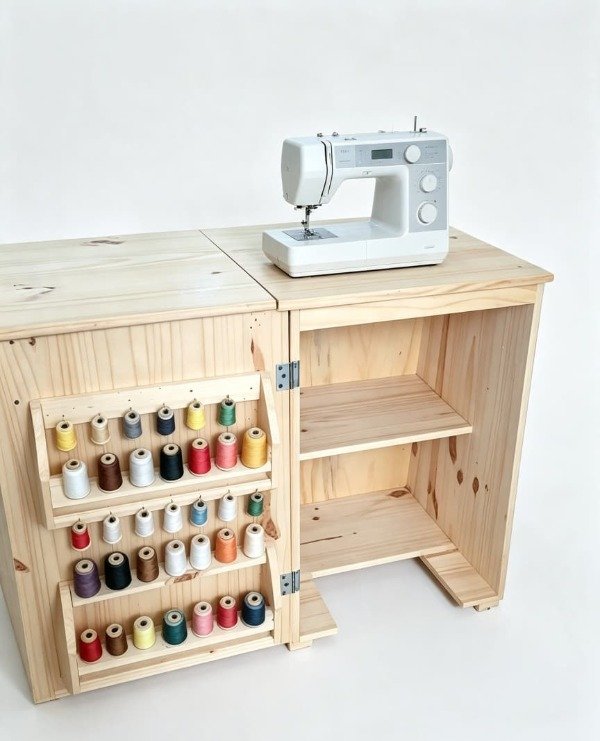 Producto - Mesa Para Máquina De Coser Con Ruedas Desplegable envio gratis todo el pais
