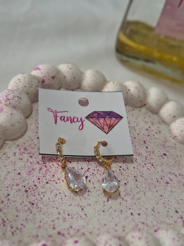 Producto - Argollitas strass cubic ad gota