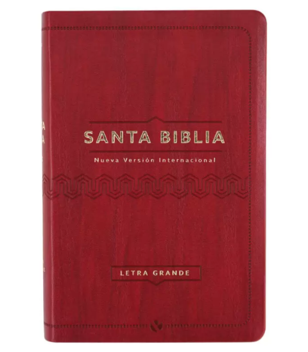 Producto - BIBLIA LETRA GRANDE NVI IMITACIÓN PIEL VINO