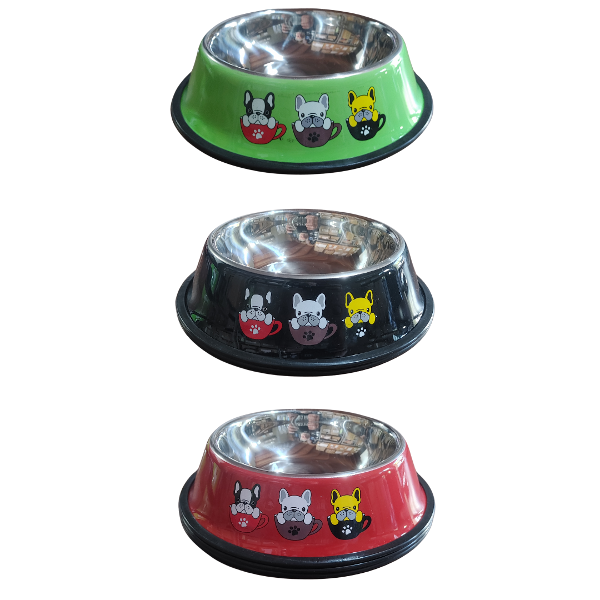 Producto - Comedero para perros en colores y estampados base 22 cm - 3