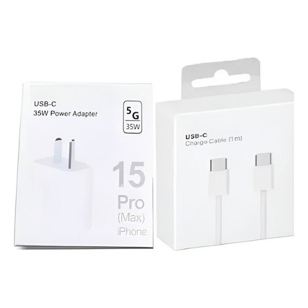 Producto - Cabezal Cargador 35w + Cable Para iPhone 15 Y 16 Pro/pro Max
