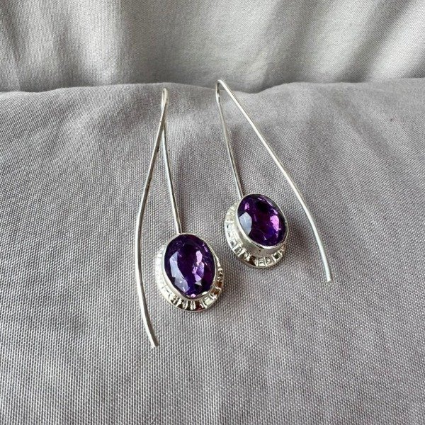 Producto - AROS ATIPIKA AMATISTA FACETADA