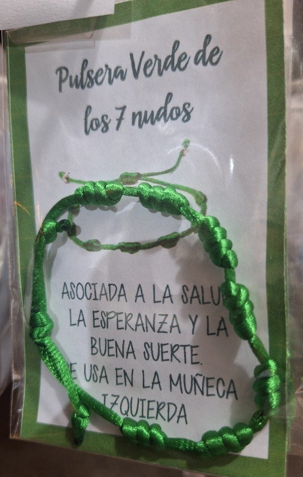 Producto - Pulsera Verde de los 7 Nudos - 1