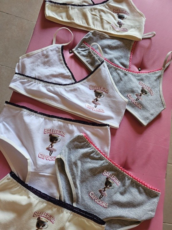 Producto - Conjunto NENA INICIAL Algodón BALLERINA CAPUCHINA - 4