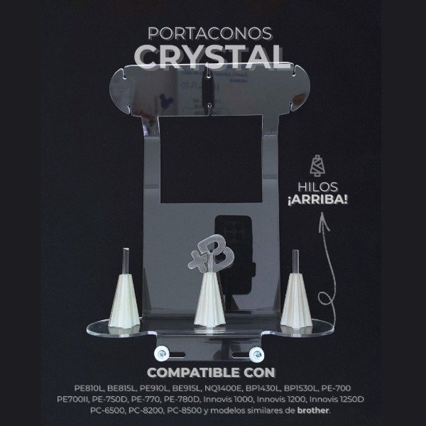Producto - Porta Conos Soporte 3 Hilos Para Máquina De Bordado Brother