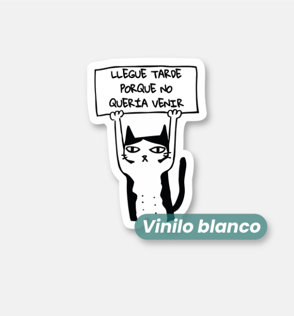 Producto - Llegué tarde porque no quería venir