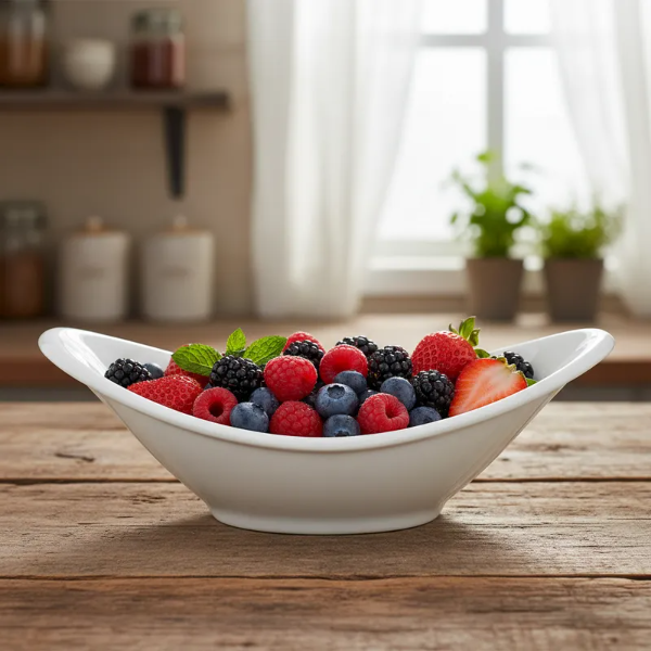 Producto - Bowl Oval Porcelana Premium 14 X 11 Cm Horeca Harmony