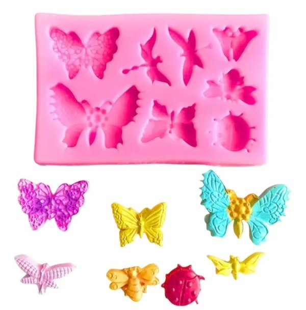 Producto - Molde de silicona Mariposas x 8 cav - 0