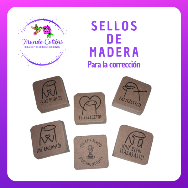 Producto - Sello de madera (Docentes)