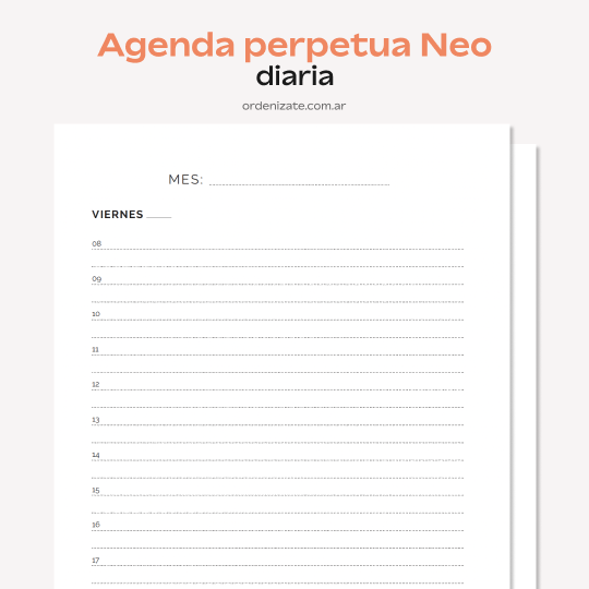 Producto - AGENDA PERPETUA NEO (diaria)