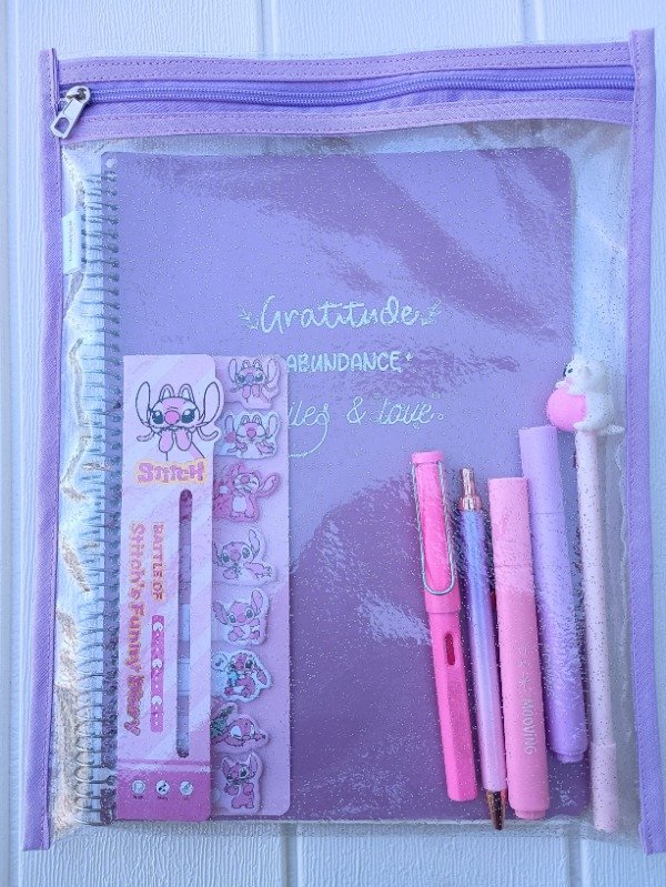 Producto - Sobre Cristal Grande Glitter A4 Lila