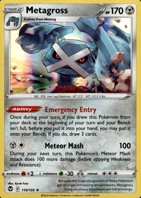 Producto - Metagross - 119/195 - Silver Tempest - Holo