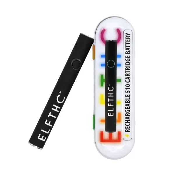 Producto - ELF THC Negro - bateria para capsulas rosca 510 - 230mAh - 1
