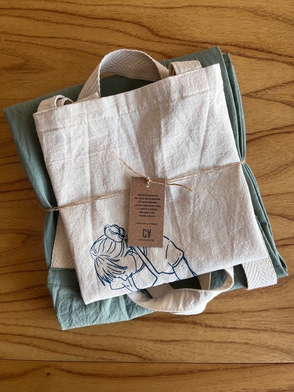 Producto - Combo Alfarero: delantal + tote bag