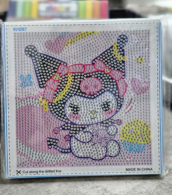 Producto - Cuadro pintura con diamante 20x20 kurimi dulces