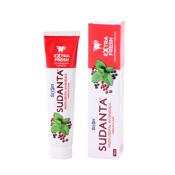 Producto - Pasta Dental Ayurvédica Libre de Fluor Extra Fresh - Sri Sri Tattva