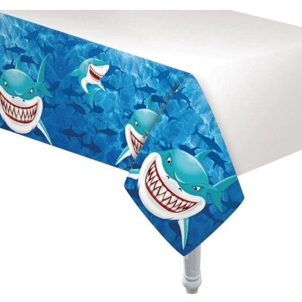 Producto - Mantel tematizado 1,80x1,20m "TIBURON"