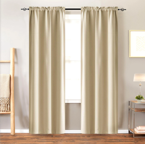Producto - Cortina Blackout Textil 140x220 Premium Presillas Ocultas Color Natural