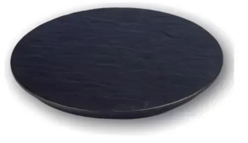 Producto - Bandeja Circular Melamina Negra 29,8 Cm Dolsan Catering