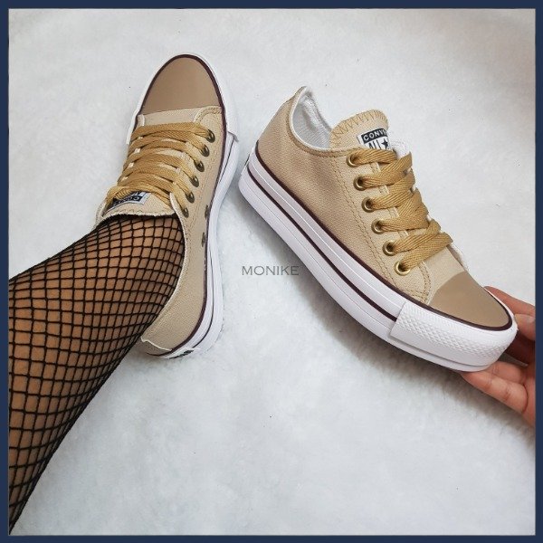 Producto - All Star Converse Beige con Plataforma - 1