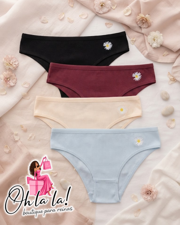 Producto - MANDY XL VEDETINAS DE MORLEY XL CON BORDADO DE MARGARITA - 2