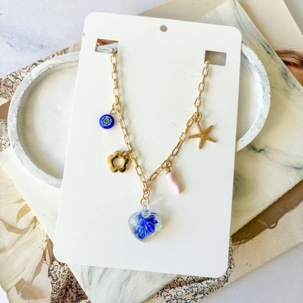 Producto - Collar Multi Charm Blue Ocean