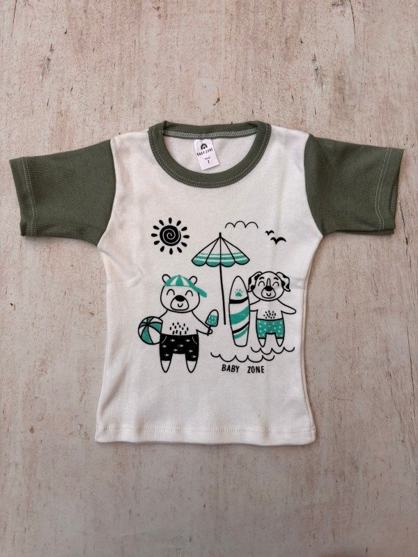 Producto - Remera algodón estampada 18/36M precio x4 U - 3