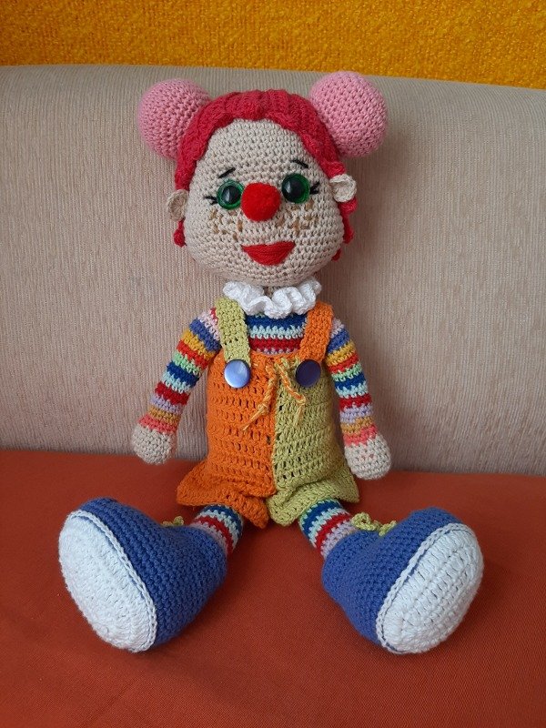 Producto - Muñeca Payasa Arco Iris