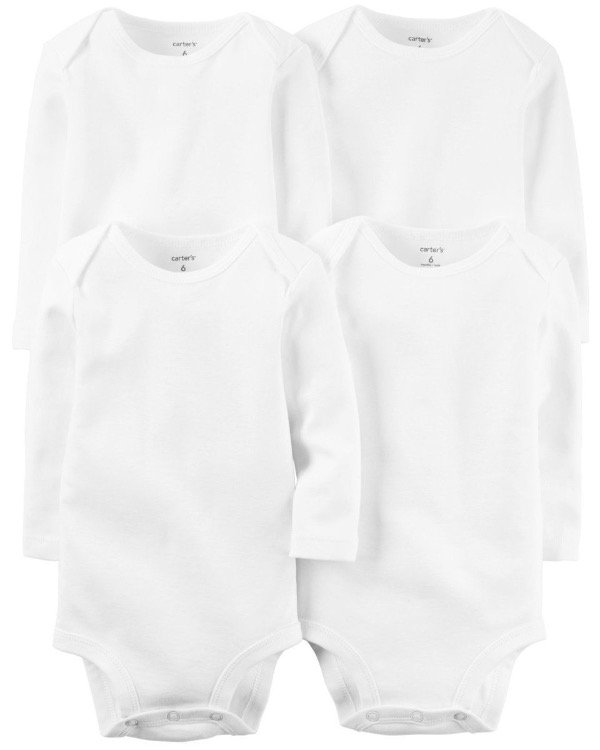 Producto - Pack Carters x 4 Bodys White
